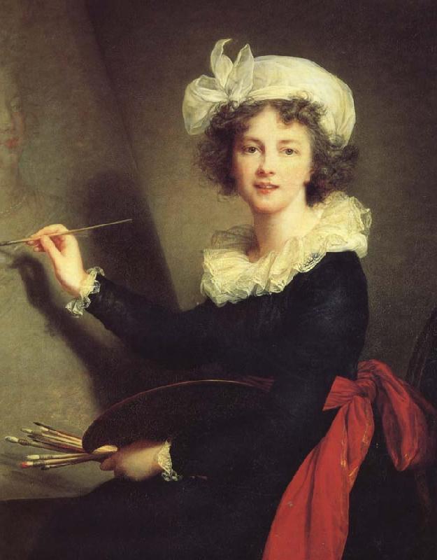 Charles Lebrun Weinie Mrs. Lebrun self-portrait oil painting picture